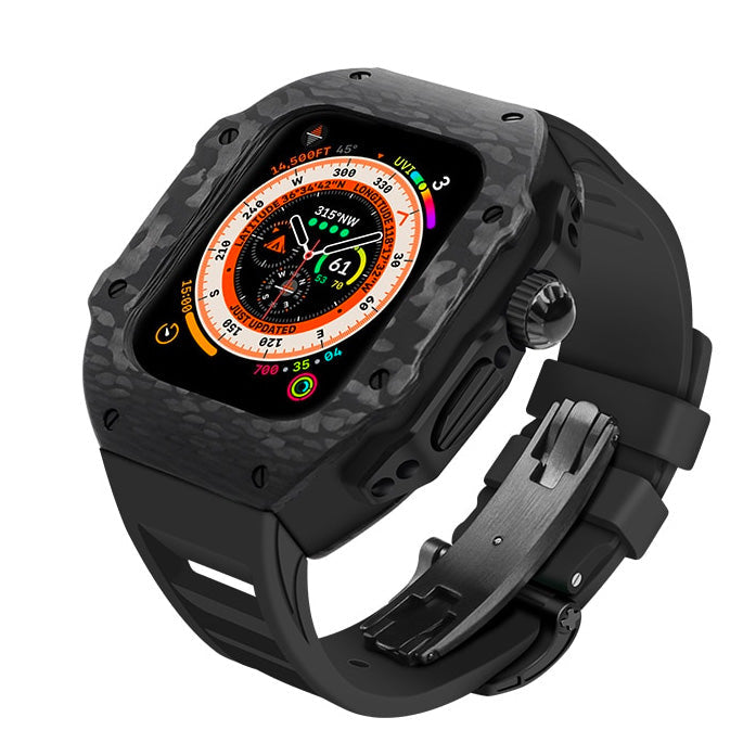 44/45mm Apple watch Black Titanium & Carbon case – G&C Watch