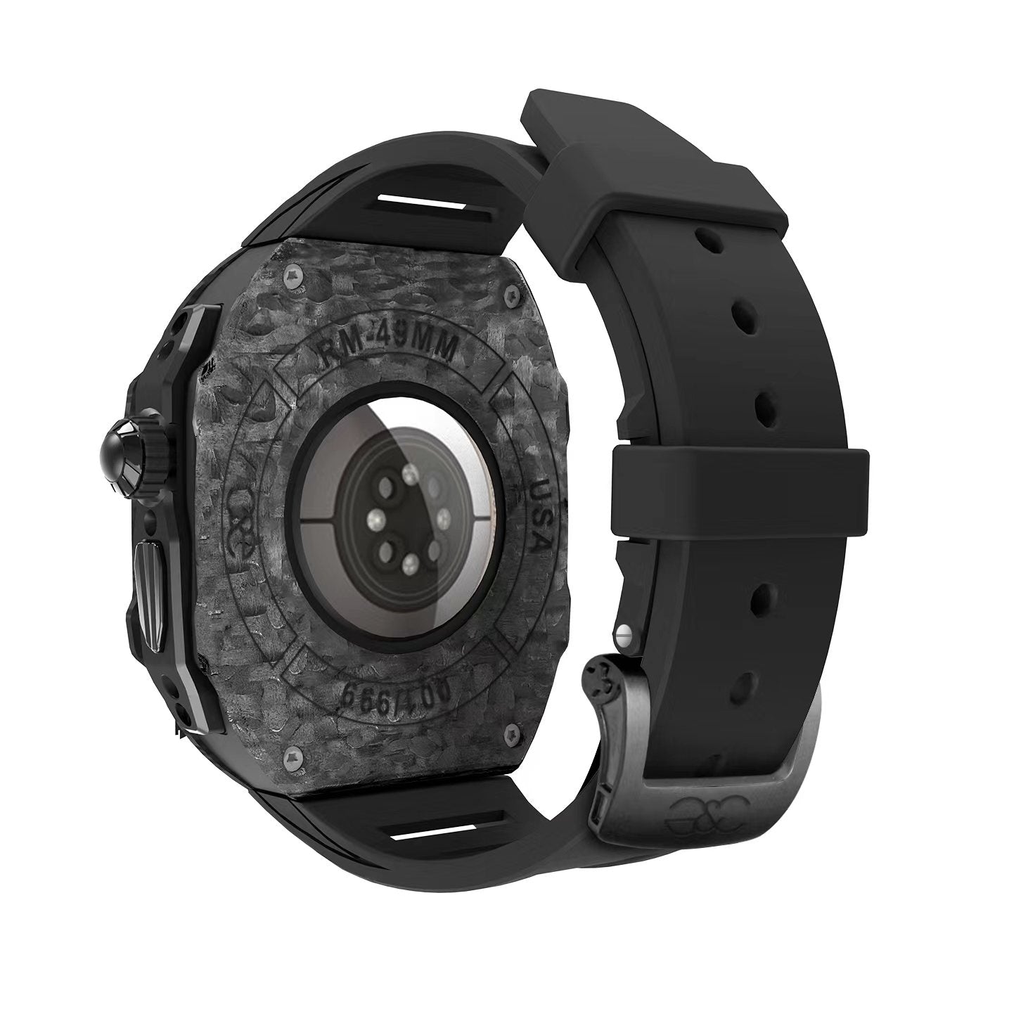 RM Apple Watch Ultra Carbon Fiber Titanium Modified Luxury Case 49mm