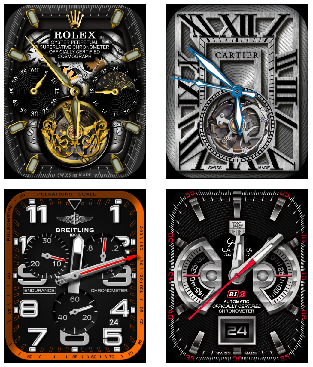 4 Luxurious Faces for Apple watch - G&C Watch