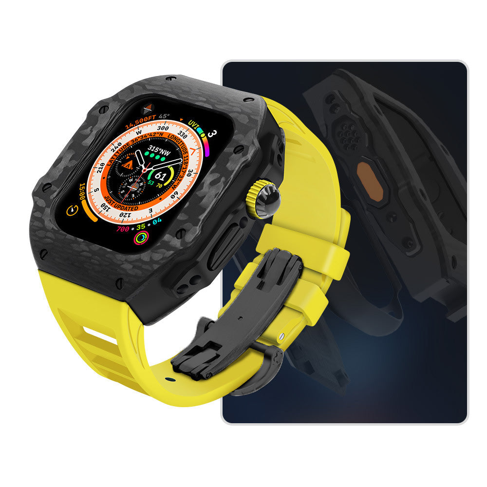 Apple watch Ultra 49MM Carbon Fiber & Black Titanium case - G&C Watch
