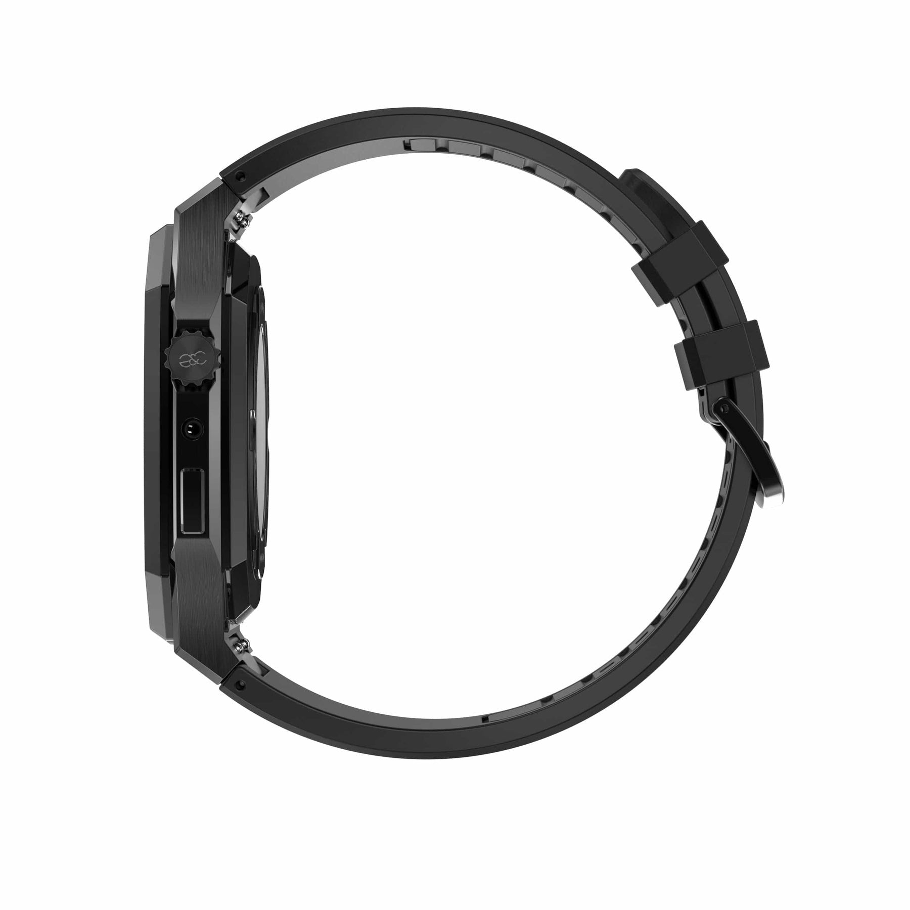Apple Watch Black Steel case (Silicone band) - G&C Watch