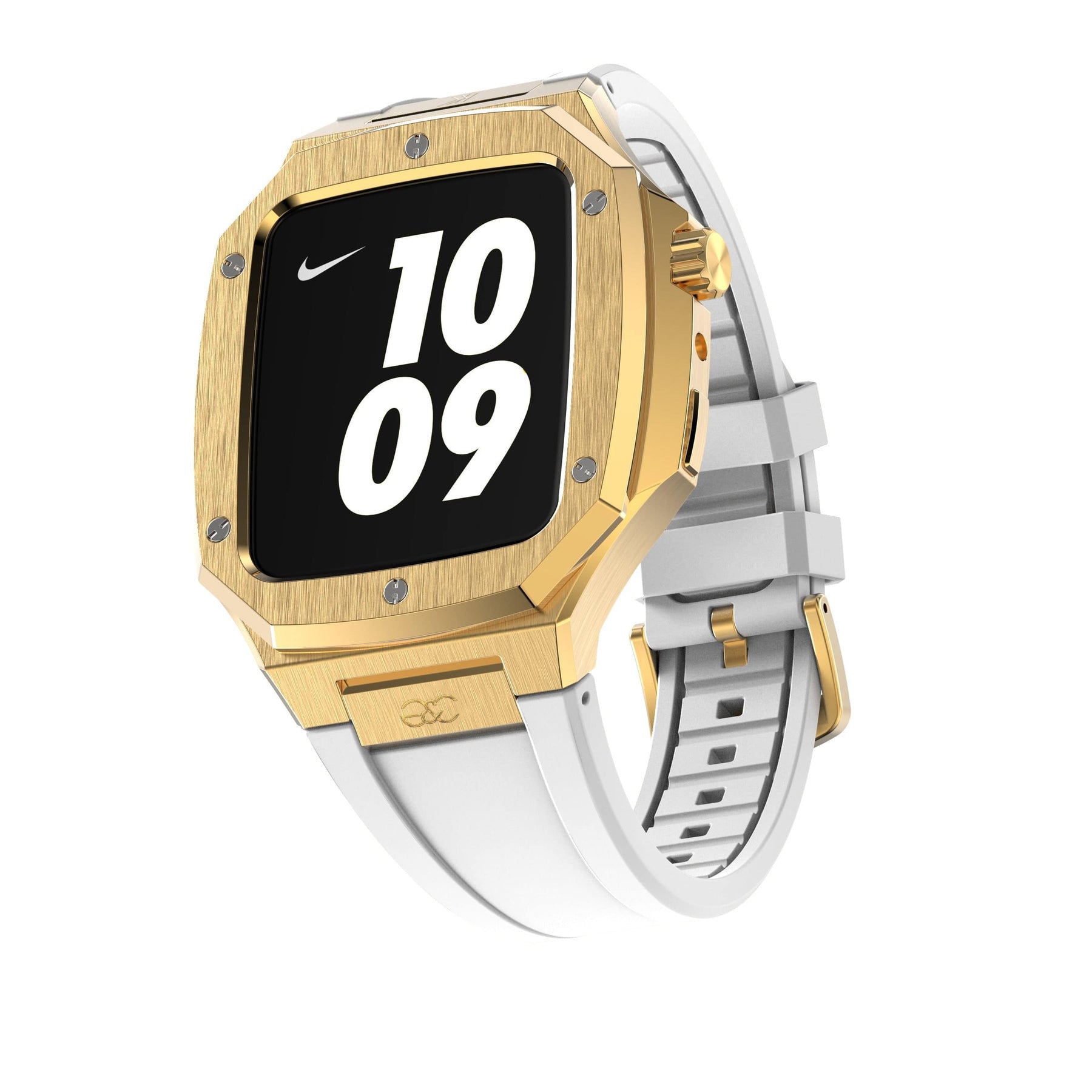 Apple Watch Gold Steel case (Silicone band) - G&C Watch