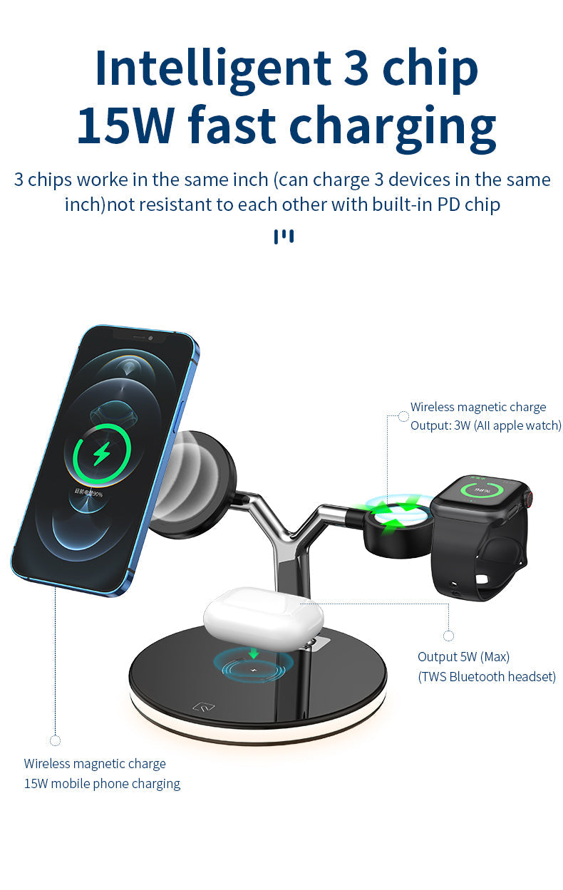 4 in 1 ambient charging station