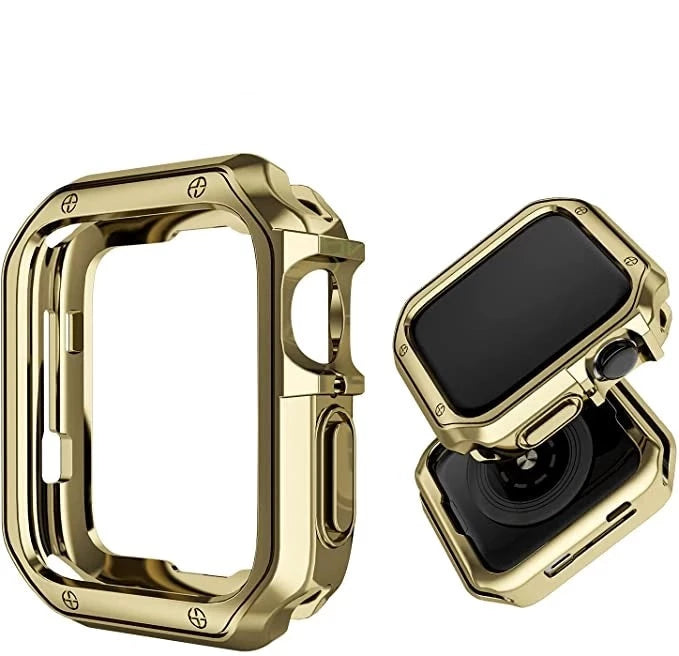 Apple Watch Gold Silicone case & Steel band - G&C Watch