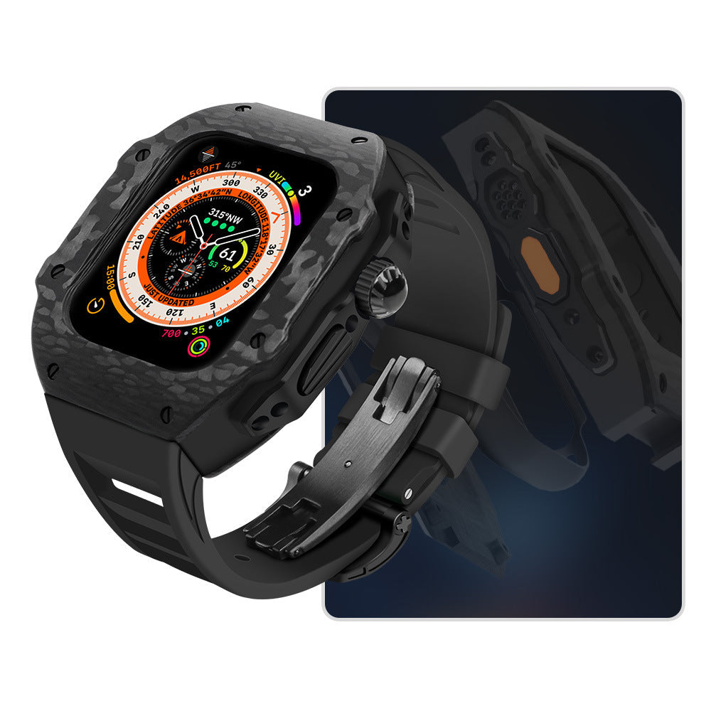 44/45mm Apple watch Black Titanium & Carbon case – G&C Watch