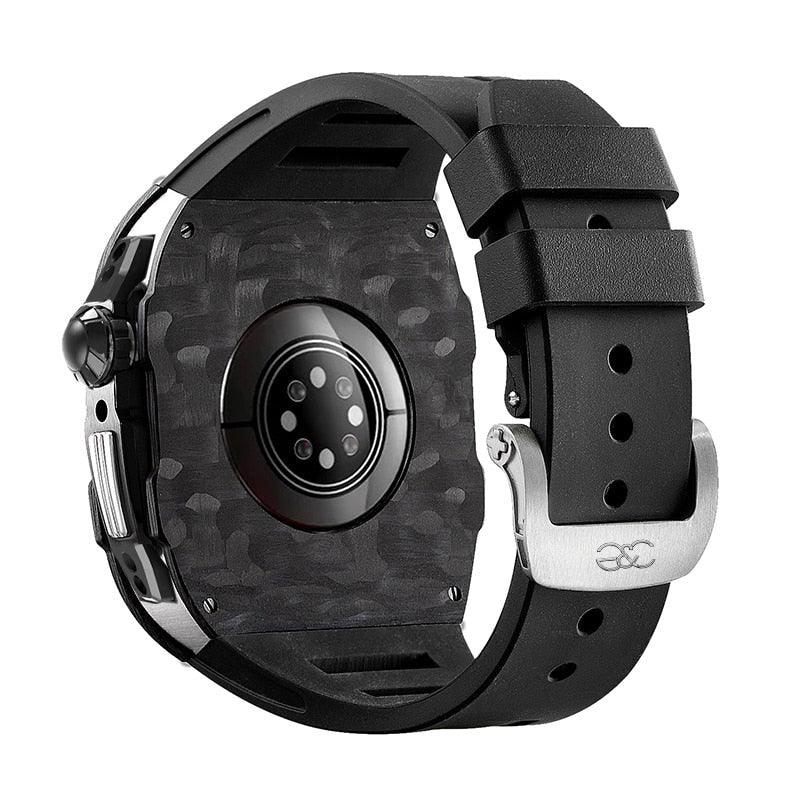 For Apple Watch Ultra 49mm Carbon Fiber & Titanium Case